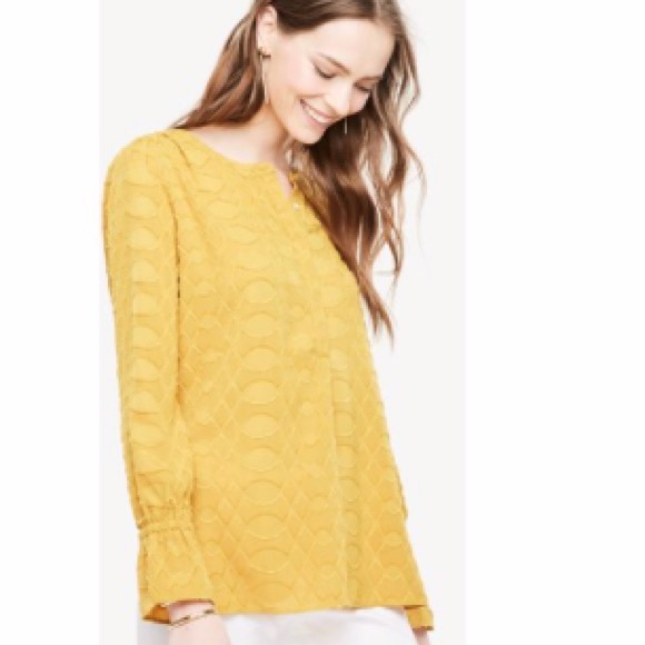 Ann Taylor Tops - Ann Taylor Gold Yellow Mustard Blouse